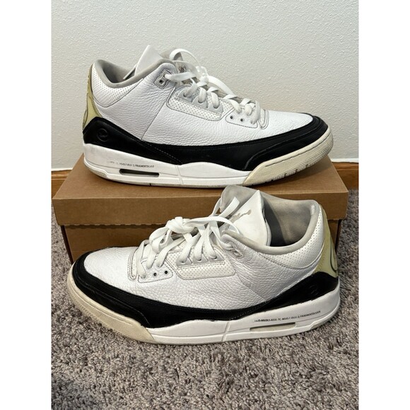 Size 13M - Jordan 3 Retro SP x Fragment Design Mid White - Picture 1 of 5